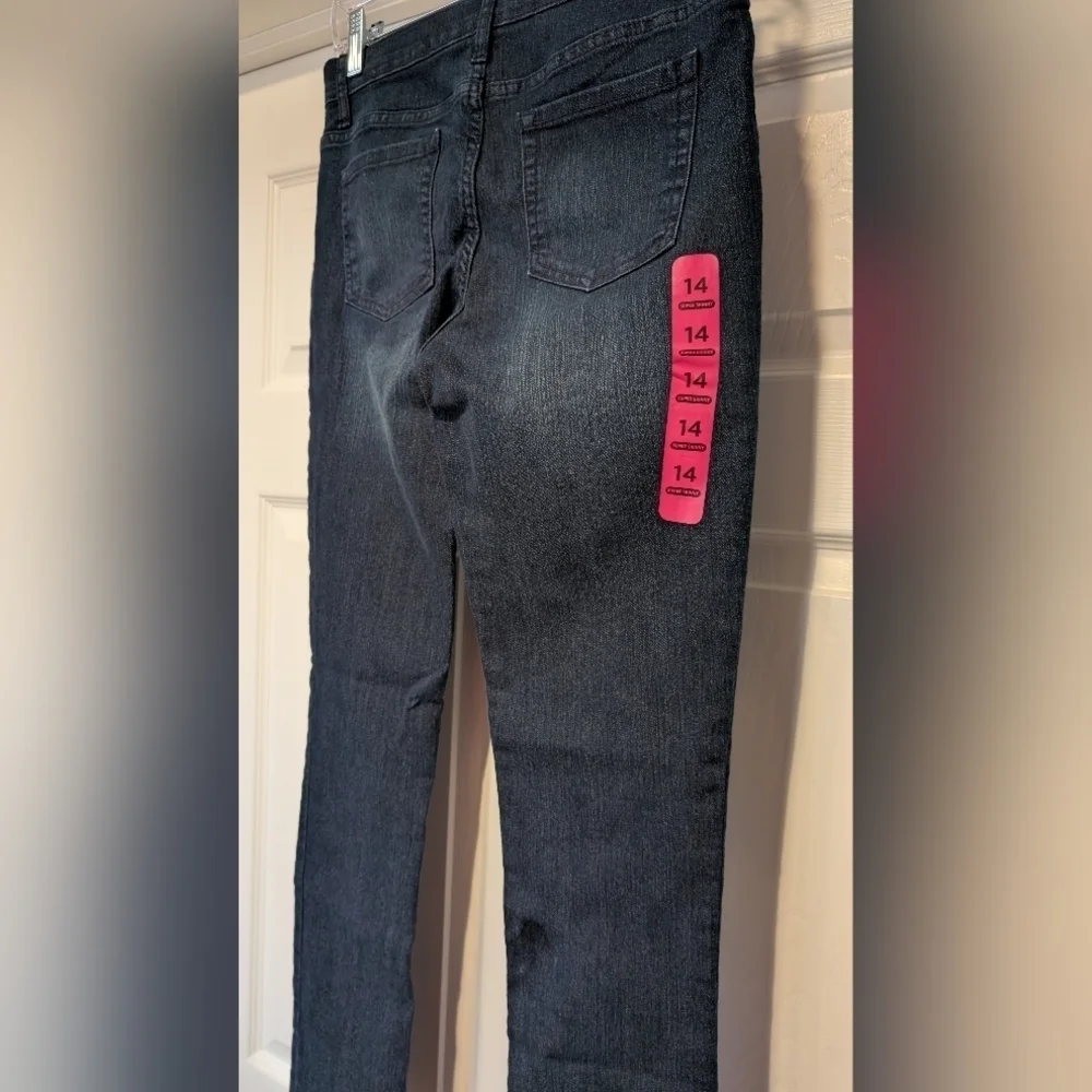 The Children's Place NWT Girls Adjustable Waist Super Skinny Dark Wash Jeans NEW